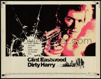 5c0485 DIRTY HARRY 1/2sh 1971 art of Clint Eastwood pointing his .44 magnum, Don Siegel classic!