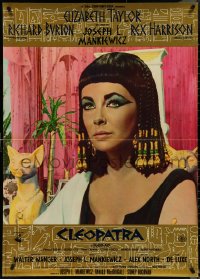 5c0102 CLEOPATRA set of 4 Italian 27x37 pbustas 1964 Rex Harrison, Elizabeth Taylor, Burton!