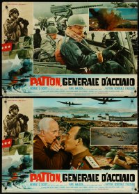 5c0292 PATTON 10 Italian pbustas 1970 General George C. Scott military WWII classic!