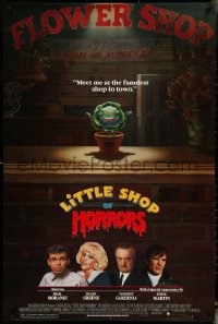 5c0731 LITTLE SHOP OF HORRORS 1sh 1986 artwork of carnivorous plant, Rick Moranis, Steve Martin!