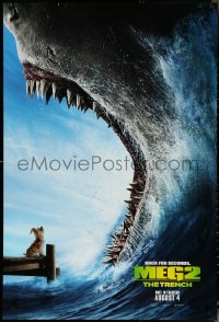 5c0751 MEG 2: THE TRENCH teaser DS 1sh 2023 Jason Statham, Sienna Guillory, new megalodon, old chum!