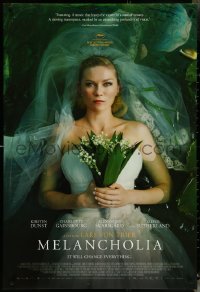 5c0753 MELANCHOLIA DS 1sh 2011 Lars von Trier directed, cool image of Kirsten Dunst in water!