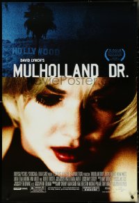 5c0762 MULHOLLAND DR. 1sh 2001 David Lynch, cool close up image of sexy Laura Elena Harring!