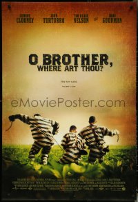 5c0777 O BROTHER, WHERE ART THOU? DS 1sh 2000 Coen Brothers, George Clooney, John Turturro!