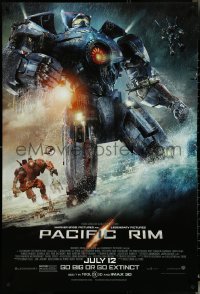 5c0782 PACIFIC RIM advance DS 1sh 2013 July style, Guillermo del Toro directed sci-fi, CGI image!