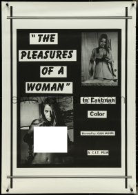 5c0797 PLEASURES OF A WOMAN 1sh 1972 Nick Millard, image of sexy topless Uschi Digard, ultra rare!