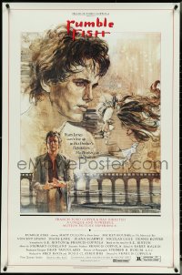 5c0831 RUMBLE FISH 1sh 1983 Francis Ford Coppola, great art of Matt Dillon by John Solie!