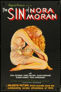 5c0231 SIN OF NORA MORAN S2 poster 1999 great Alberto Vargas-like art of barely dressed Johann!