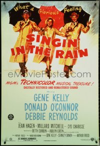 5c0851 SINGIN' IN THE RAIN DS 1sh R2000 Gene Kelly, Donald O'Connor, Debbie Reynolds, classic!