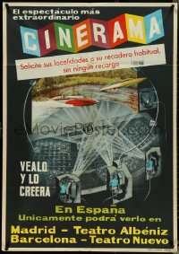 5c0142 THIS IS CINERAMA Spanish 1958 I Was in Cinerama, completely different image, rare!