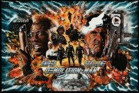 5c0188 DEMOLITION MAN #30/45 24x36 art print 2019 Mike Gambriel art of Stallone and Wesley Snipes!