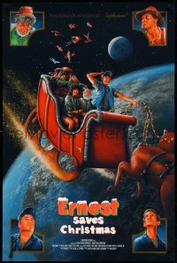 5c0190 ERNEST SAVES CHRISTMAS #21/35 24x36 art print 2019 art of Varney and cast by Adam Rabalais!