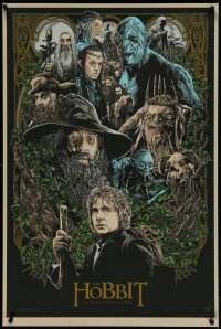 5c0199 HOBBIT: AN UNEXPECTED JOURNEY #18/325 24x36 art print 2014 Mondo, art by Ken Taylor, first edition!