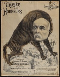 5c0388 MUSEE DES HORREURS #10 20x26 French special poster 1899 anti-Dreyfusard, Lenepveu, ultra rare!