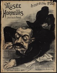 5c0392 MUSEE DES HORREURS #33 20x26 French special poster 1900 anti-Dreyfusard, Lenepveu, ultra rare!