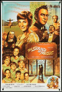 5c0204 SOUND OF MUSIC #65/195 24x36 art print 2016 Aurelio Lorenzo art of Julie Andrews & top cast!