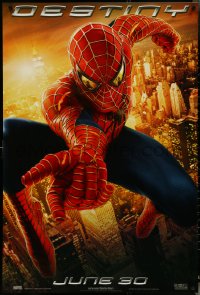 5c0861 SPIDER-MAN 2 teaser 1sh 2004 great image of Tobey Maguire in the title role, Destiny!