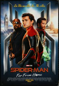 5c0864 SPIDER-MAN: FAR FROM HOME IMAX int'l advance DS 1sh 2019 Marvel Comics, Holland, 3 cast style!