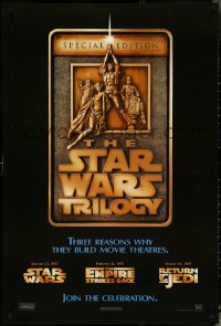 5c0869 STAR WARS TRILOGY style F 1sh 1997 George Lucas, Empire Strikes Back, Return of the Jedi!