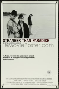 5c0873 STRANGER THAN PARADISE 1sh 1984 Jim Jarmusch, John Lurie, with Eszter Balint on beach!