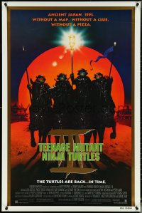 5c0884 TEENAGE MUTANT NINJA TURTLES III 1sh 1993 Turtles are back in time, feudal Japan!