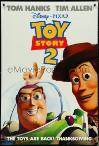 5c0897 TOY STORY 2 advance DS 1sh 1999 Woody, Buzz Lightyear, Disney and Pixar animated sequel!