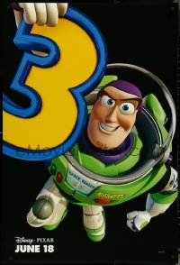 5c0904 TOY STORY 3 advance DS 1sh 2010 Disney & Pixar, close-up of Buzz Lightyear!