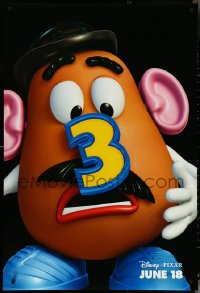 5c0903 TOY STORY 3 advance DS 1sh 2010 Disney & Pixar, great close-up image of Mr. Potato Head!