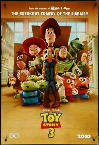 5c0906 TOY STORY 3 int'l advance DS 1sh 2010 Disney & Pixar, great image of Woody, Buzz & cast!