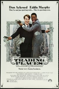 5c0908 TRADING PLACES 1sh 1983 Dan Aykroyd & Eddie Murphy are getting rich & getting even!