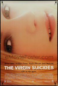 5c0923 VIRGIN SUICIDES 1sh 1999 Sofia Coppola directed, cool close-up image of pretty Kirstin Dunst!