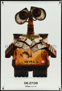 5c0929 WALL-E advance DS 1sh 2008 Walt Disney & Pixar CGI, close-up of star WALL-E!