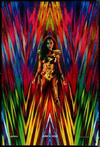 5c0944 WONDER WOMAN 1984 teaser DS 1sh 2020 great 80s inspired image of Gal Gadot as Amazon princess!