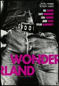 5c0946 WONDERLAND teaser 1sh 2003 Val Kilmer, Bosworth, close-up gun in jeans, purple title style!