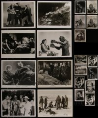 5d0736 LOT OF 13 REPRO PHOTOS FROM CLASSIC HORROR MOVIES 1980s monsters & special effects scenes!