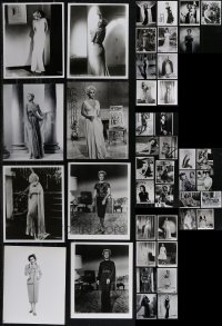 5d0727 LOT OF 43 FEMALE STARS REPRO PHOTOS 1980s great portraits of beautiful leading ladies!