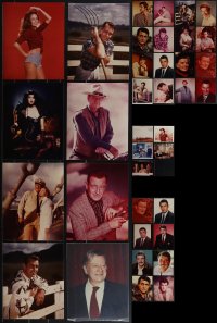 5d0729 LOT OF 37 COLOR REPRO PHOTOS 1980s great portraits of top Hollywood stars!