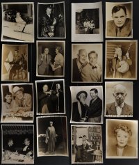 5d0619 LOT OF 31 TV & MOVIE PORTRAIT & CANDID 8X10 STILLS 1940s-1950s behind the scenes images!