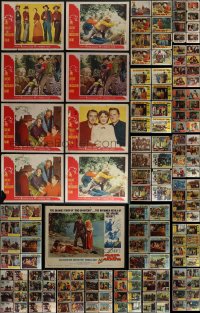 5d0297 LOT OF 265 COWBOY WESTERN LOBBY CARDS 1940s-1950s mostly incomplete sets from several movies!