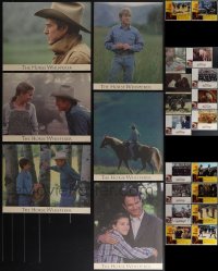 5d0331 LOT OF 24 1973-98 HORSE WHISPERER & COWBOY WESTERN LOBBY CARDS 1973-1998 mostly incomplete!