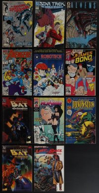 5d0452 LOT OF 11 COMIC BOOKS 1980s-1990s Spider-Man, Star Trek, Avengers, Shadow of the Bat & more!