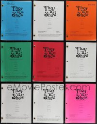 5d0354 LOT OF 9 THAT '70S SHOW TV SCRIPTS 1998-2001 episodes from the first few seasons!