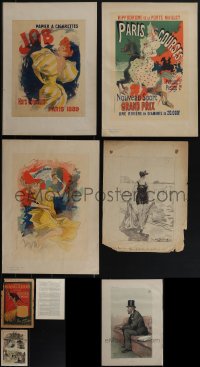 5d0138 LOT OF 7 MISCELLANEOUS PRINTS & PAGES 1880s-1930s a variety of cool artwork images!