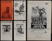 5d0412 LOT OF 5 UNCUT PRESSBOOKS FROM PLANET OF THE APES MOVIES 1960s-1970s from the entire series!