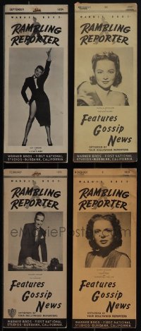 5d0703 LOT OF 4 WARNER BROS. RAMBLING REPORTER STUDIO BROCHURES 1941-1954 Judy Garland, Bogart!