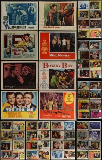 5d0310 LOT OF 88 1950S LOBBY CARDS 1950s incomplete sets from a variety of different movies!