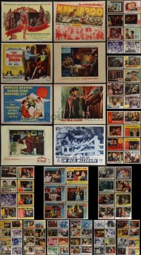 5d0300 LOT OF 118 1950S LOBBY CARDS 1950s incomplete sets from a variety of different movies!