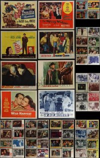 5d0304 LOT OF 100 1950S LOBBY CARDS 1950s incomplete sets from a variety of different movies!