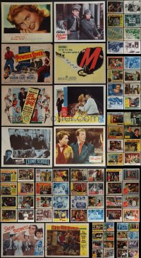 5d0305 LOT OF 98 1950S LOBBY CARDS 1950s incomplete sets from a variety of different movies!