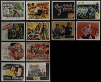 5d0554 LOT OF 12 11X14 REPRO POSTERS OF LOBBY CARDS IN SLEEVES 1980s cool classic movie images!